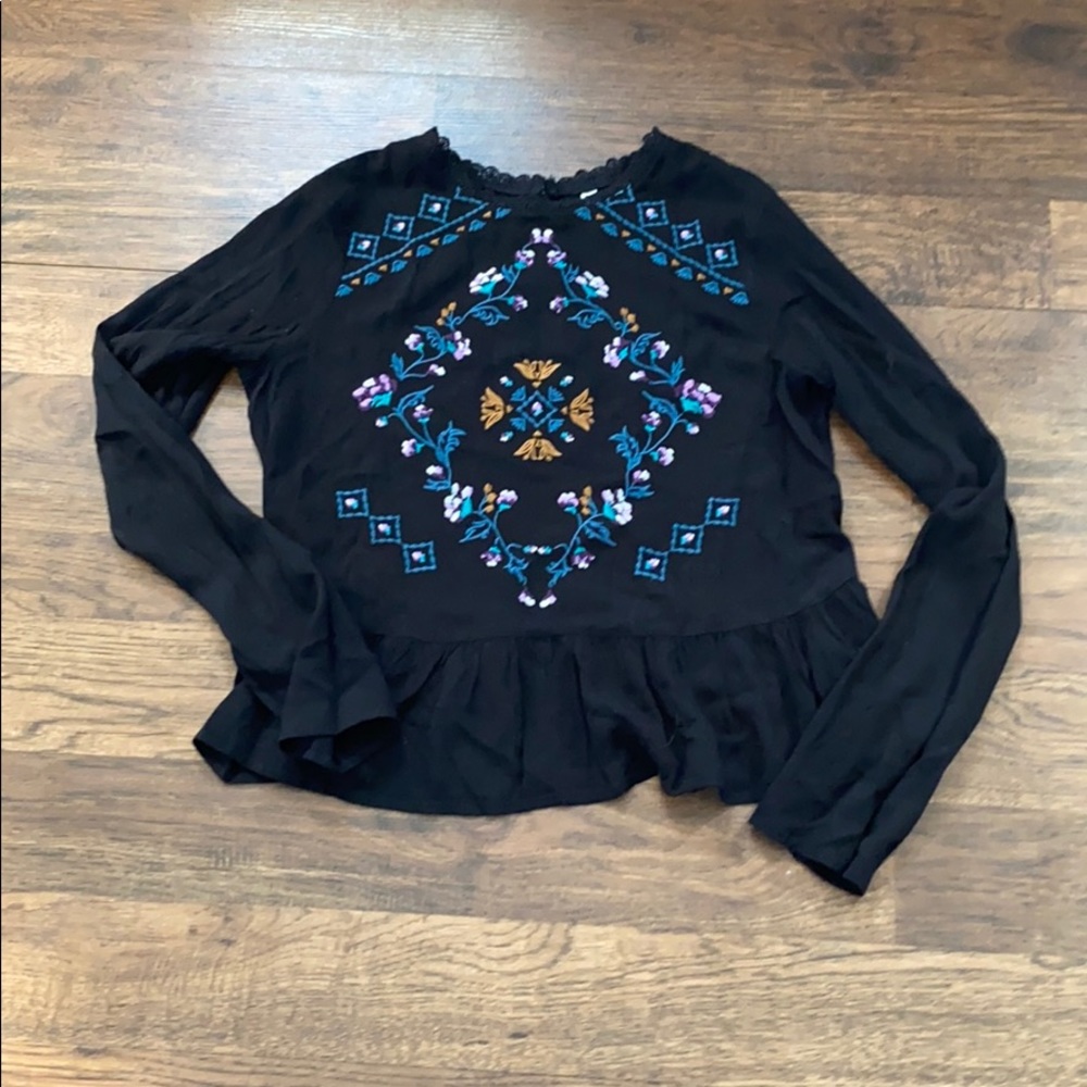 Xhilaration Embroidered Blouse